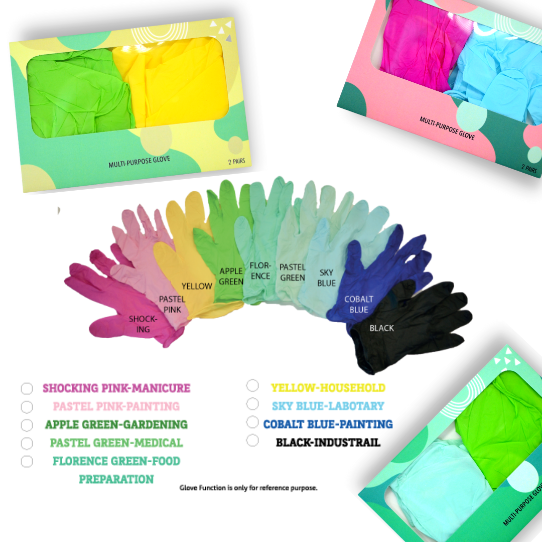 Disposable Coloured Gloves